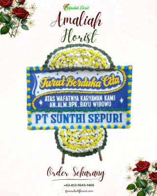 Papan Bunga Duka di Tegal S Mandala Iii