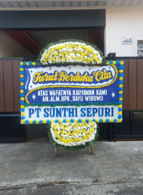 Papan Bunga Duka di Tegal S Mandala Iii